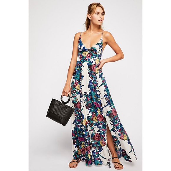 Free People Dresses & Skirts - NWT Free People Through The Vine Printed Slip Maxi